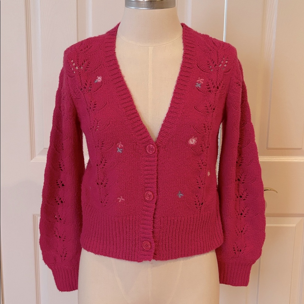 Abercrombie & Fitch Pink Cardigan